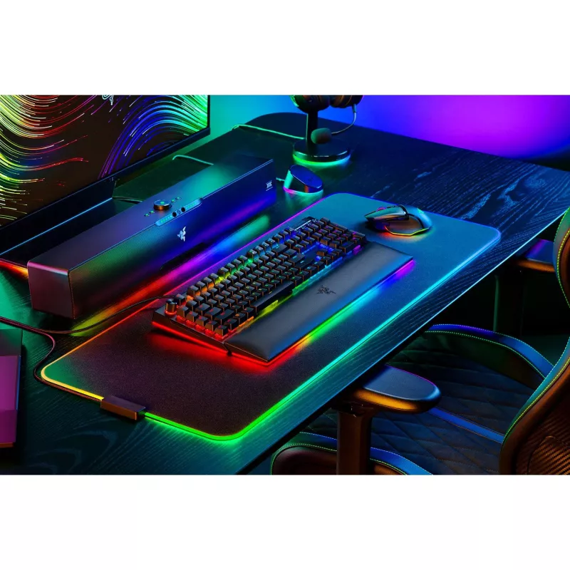 Razer JuodaWidow V4 Pro klaviatūra, žaidimams, USB, QWERTZ, vokiška, juoda