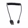 ROLINE USB 2.0 spiralinis laidas - A - Micro B - ST/ST 1,0 m - ekranuotas - USB 2.0 Type Micro B - 1 mm - spiralinis (11.02.8317)