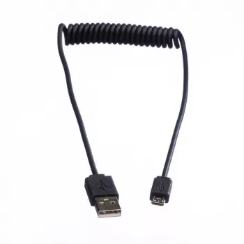 ROLINE USB 2.0 spiralinis laidas - A - Micro B - ST/ST 1,0 m - ekranuotas - USB 2.0 Type Micro B - 1 mm - spiralinis (11.02.8317)