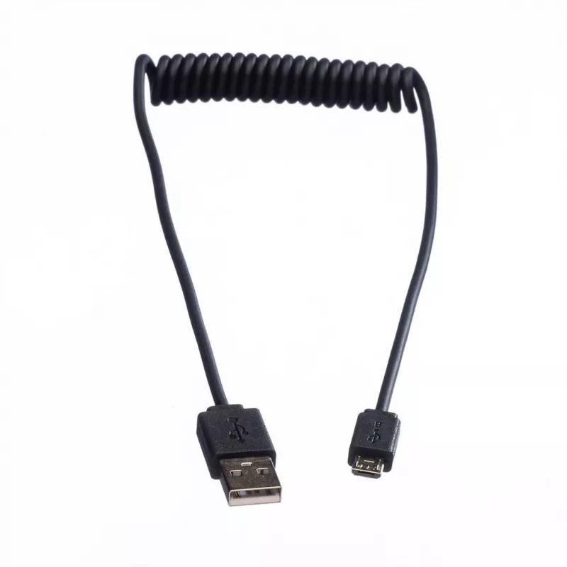 ROLINE USB 2.0 spiralinis laidas - A - Micro B - ST/ST 1,0 m - ekranuotas - USB 2.0 Type Micro B - 1 mm - spiralinis (11.02.8317)