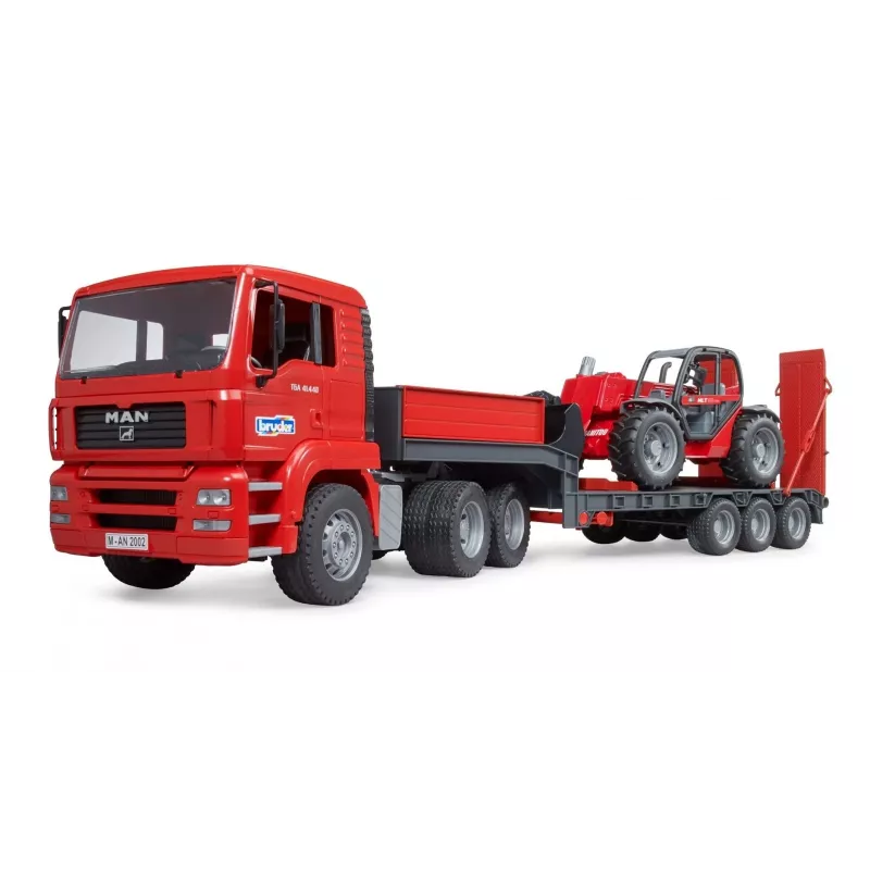 Transporto priemonių rinkinys BRUDER MAN TGA krautuvas su Manitou krautuvu