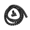 Kabelių tvarkymo įvorė MACLEAN 2 m × 25 mm, elastingas polipropilenas, vielų apsauga