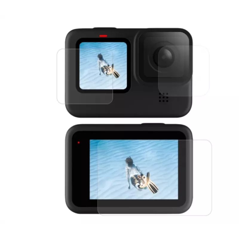 Grūdinto stiklo ekrano ir objektyvo apsauga Telesin, skirta GoPro Hero 9 / Hero 10 (GP-FLM-901)