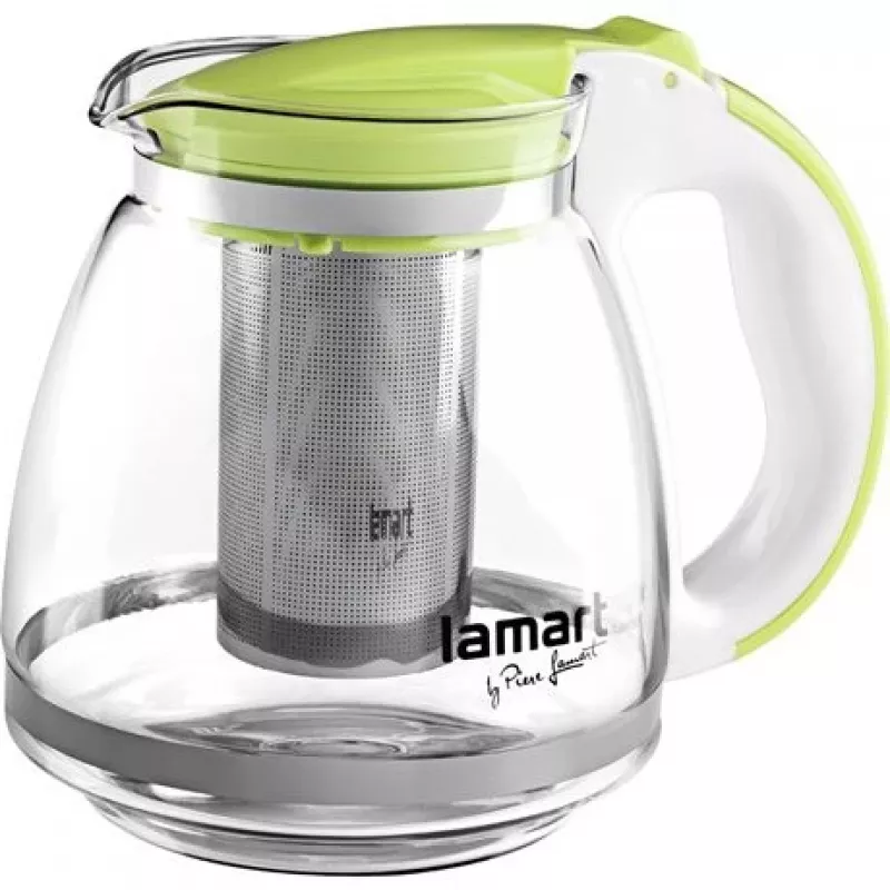 Infuser Glass Lamart LT7028 Green Transparent 13 cm Diameter 155 mm Height