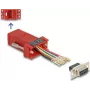 DeLOCK D-Sub 9 kontaktų lizdas į RJ45 lizdą surinkimo rinkinys raudonas VGA RJ-45