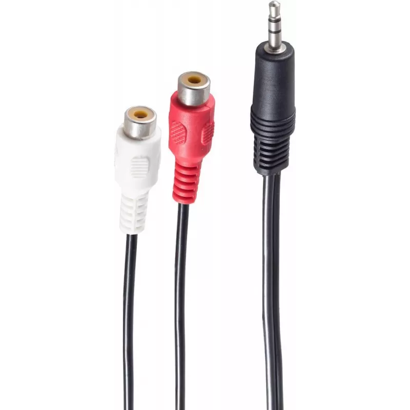 Audio kabelis ShiverPeaks BS30771-1.5 1,5 m 3,5 mm – 2 × RCA juodas