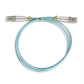 Qoltec - šviesolaidinis jungiamasis kabelis - LC/UPC Multimode (M) į LC/UPC Multimode (M) - 1 m - šviesolaidis - Duplex - 50/125 mikronų - OM3 - be halogenų