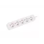LANBERG PS0-05E-0150-W 1,5 m baltas 5X 230V Lanter ilginamasis laidas iš gryno vario
