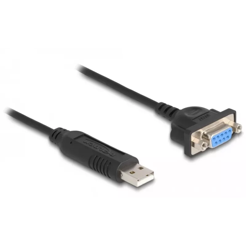 DeLOCK USB 2.0 į nuoseklųjį RS-232 adapteris 50 cm FTDI juodas