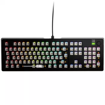 Mechaninė klaviatūra GLORIOUS GMMK 3 PRO Barebones — pilno dydžio (100 %), laidinis USB, RGB, juoda