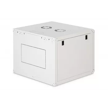 Ant sienos montuojama 19 colių stovo spinta DIGITUS Dynamic-N DN-37106 — 9U, 600x600 mm, IP20, raktinis užraktas