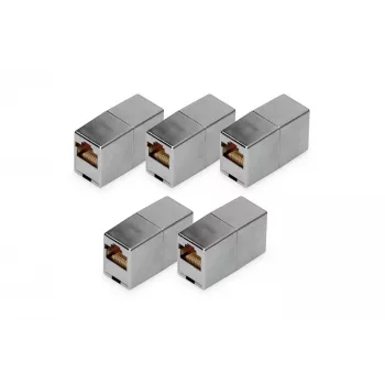RJ45 modulinis sujungiklis Digitus DN-93901-5 5 vnt. auksuoti kontaktai sidabrinis