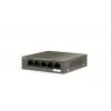 Tinklo komutatorius TENDA TEG1105P-4-63W-EU, 5x Gigabit RJ-45, 4x PoE (bendra galia 57,8 W), 10 Gbit/s perjungimas