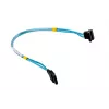 SATA laidas Supermicro CBL-0186L 4x apvalus 0,56 m, SATA I, tiesus patinas–patinas, juoda/mėlyna/balta