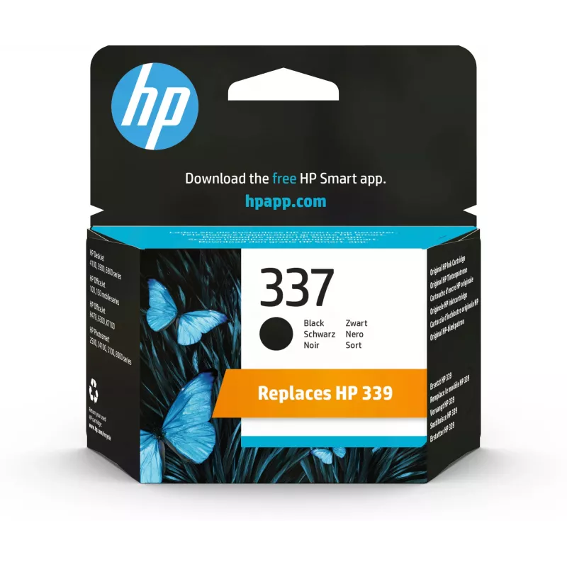 HP 337 Juoda Originali rašalo kasetė, Juoda, 1 vnt., 420 puslapių