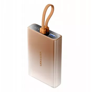 Nešiojamasis įkroviklis Vention 10000 mAh su USB-C, „Lightning“ ir USB-A, 22,5 W išėjimo galia, varis
