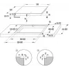 Gorenje GI6432BCWF Juoda įmontuojama 60 cm zoninė indukcinė kaitlentė 4 kaitviečių
