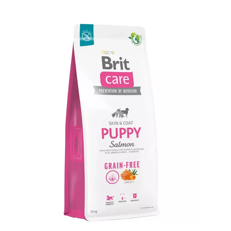 Sausas šunų maistas Brit Care Puppy Potato & Salmon 12 kg — be grūdų, 30% baltymų, šuniukams iki 12 mėnesių