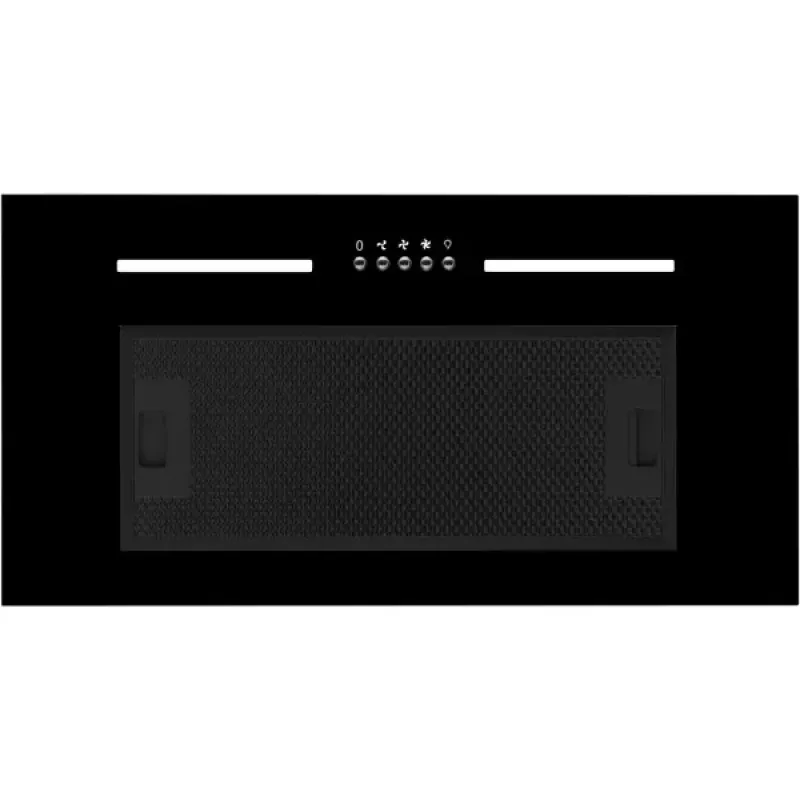 Įmontuojamas virtuvės gartraukis MPM MPM-54-OWS-02, 54 cm, 3 greičių ištraukimas, maks. 626 m³/val., juodas