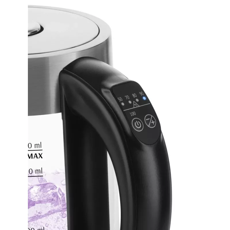 Elektrinis virdulys ETA CRYSTELA DIGI II 1,7 l 2200 W stiklinis korpusas 360° pagrindas