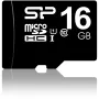 Silicon Power 16 GB MicroSDHC atminties kortelė, Class 10, UHS-I, U1, 40 MB/s, atspari vandeniui, juoda