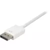 Sharkoon DisplayPort į DVI adapterio kabelis 0,15 m baltas — DisplayPort 1.2 į DVI