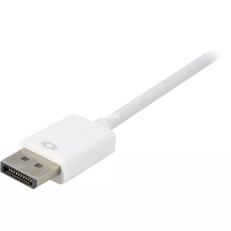 Sharkoon DisplayPort į DVI adapterio kabelis 0,15 m baltas — DisplayPort 1.2 į DVI