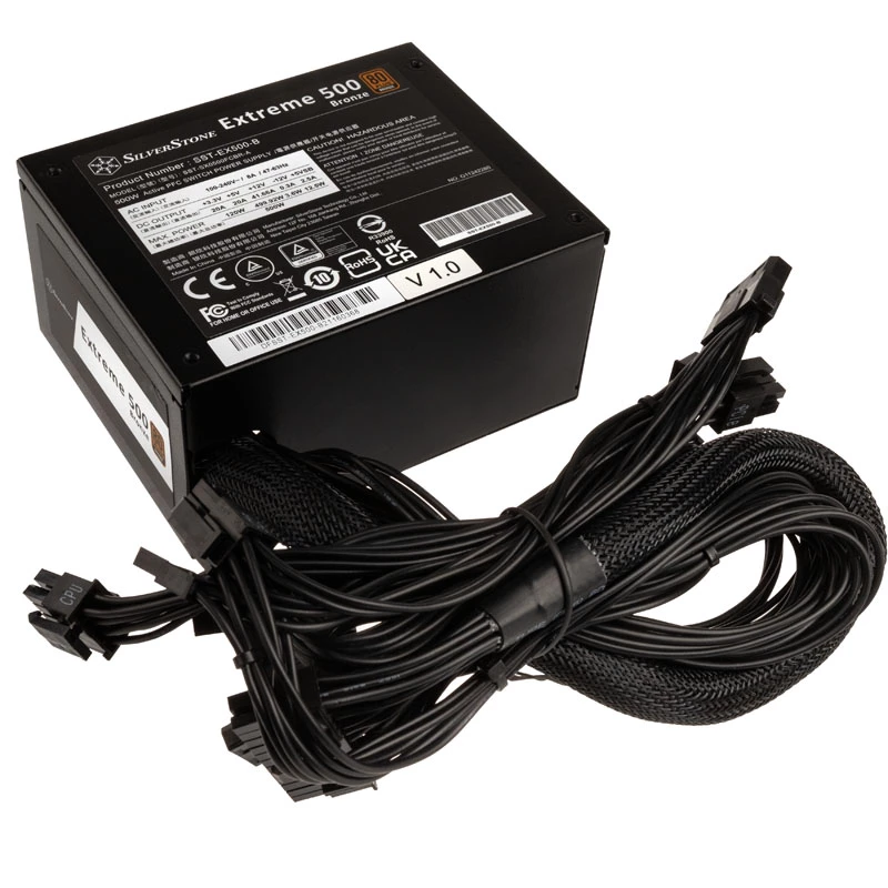 500 Watt SST-EX500-B Extreme SFX maitinimo blokas 80 PLUS Bronze - PC/Server maitinimo blokas - SFX (SST-EX500-B)