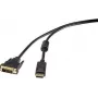Renkforce RF-3301142 vaizdo kabelis-adapteris 1 m DisplayPort - DVI-D juodas (RF-3301142)