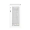PC korpusas Montech X5M (W) Micro Tower, baltas — Micro-ATX/Mini-ITX, palaiko ATX PSU, 3x120mm priekyje, 1x120mm gale, 2x3.5 colio nišos, 4x2.5 colio nišos