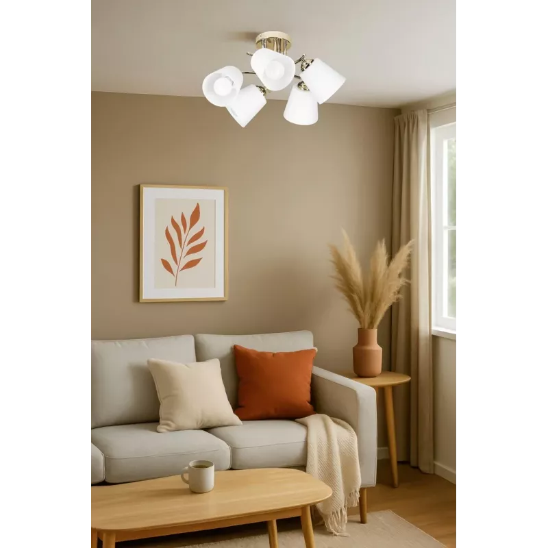“Activejet” pakabinamas šviestuvas AJE-EMILY 3P GOLD E27 3x40W
