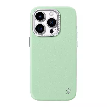 Apsauginis telefono dėklas Joyroom PN-15F1 skirtas iPhone 15 Pro — plonas žalias, suderinamas su belaidžiu įkrovimu
