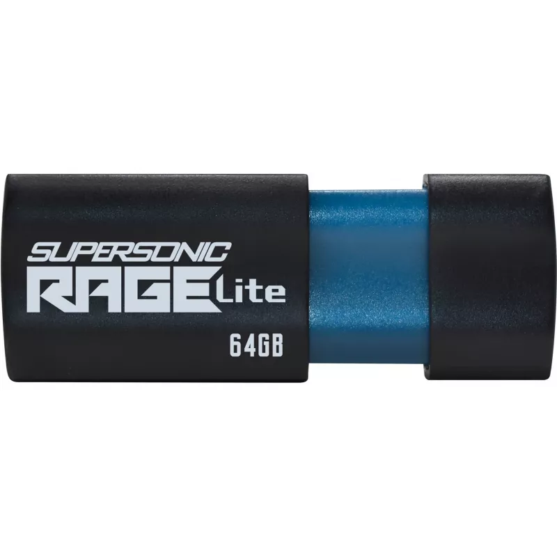 USB atmintukas PATRIOT Supersonic Rage Lite 64 GB USB Type-A 3.2 Gen 1, slankiojamas, atsparus smūgiams