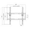 TV laikiklis ant sienos, pasvirimo, VESA, 32-55, maks. 35 kg