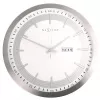 NeXtime klok 3009 Captain, Ø44 cm, Sieninis, Baltas