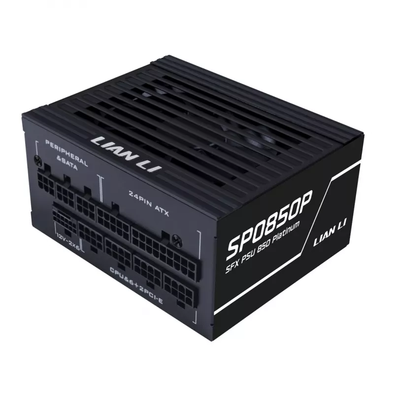 Maitinimo blokas Lian Li SP Series Platinum SFX 850W visiškai modulinis PCIe 5.1 ATX 3.1 (G9P.SP0850P.B000.EU)