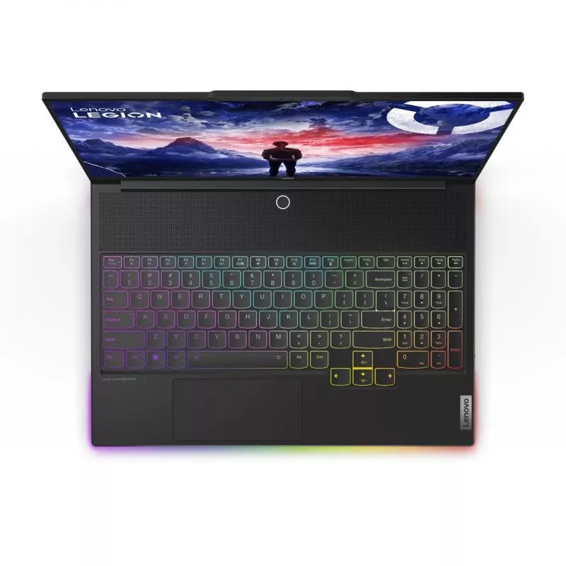 Lenovo Legion 9 18IAX10 Intel Core Ultra 9 275HX nešiojamasis kompiuteris 45,7 cm (18) WQUXGA 64 GB DDR5-SDRAM 2 TB SSD NVIDIA GeForce RTX 5090 Wi-Fi 7 (802.11be) Windows 11 Pro juoda
