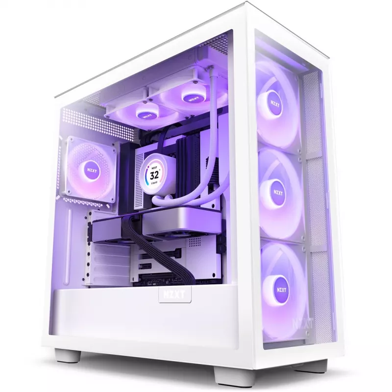 Viskas viename skysčio aušintuvas NZXT Kraken Elite 240 RGB 12 cm baltas