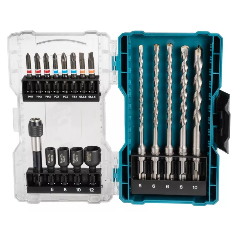 Atsuktuvo antgalių rinkinys Makita E-07026 18 vnt.
