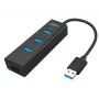 UNITEK Y-3089 interface hub USB 3.2 Gen 1 (3.1 Gen 1) Type-A 5000 Mbit/s Juoda