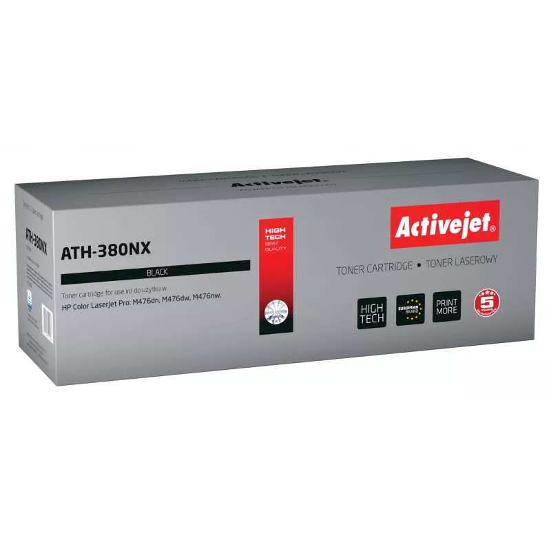 Activejet ATH-380NX toneris (HP 312X CF380X pakaitalas; Supreme; 4400 puslapių; juodas)