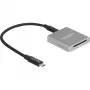 DeLOCK 91006 kortelių skaitytuvas pilkas SD USB Type-C 10000 Mbit/s