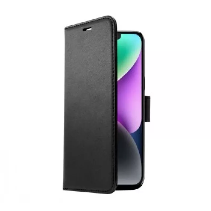 Dėklas-piniginė Screenor SMART iPhone 16e 15,5 cm juoda