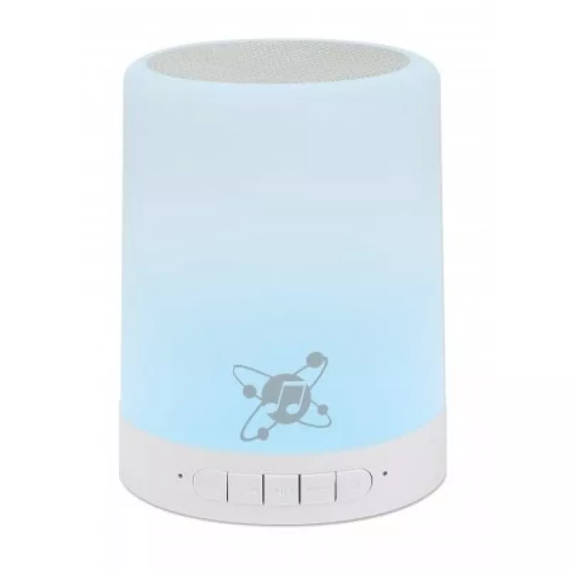 Manhattan Sound Science Bluetooth garsiakalbis, 5 val. atkūrimo laikas, 10 m veikimo nuotolis, microSD kortelių skaitytuvas (32 GB), 3,5 mm aux jungtis, 3 W išvestis, USB-A įkrovimo laidas komplekte, 1200 mAh baterija, Bluetooth v5, įmontuota pakabinimo kilpa, balta, 3 metų garantija