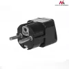 Maitinimo kištuko adapteris Maclean MCE155 NEMA 5-15P Type E FR, juodas