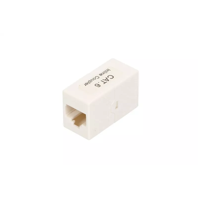 Prijungimo dėžutė Extralink RJ45 CAT6 UTP, plastikinė, balta, 1 vnt.