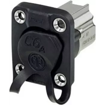 Neutrik NE8FDX-Y6-W laido jungtis RJ-45 aliuminė - juoda (NE8FDX-Y6-W)