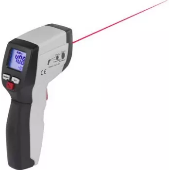 VOLTCRAFT IR 500-12S infraraudonųjų spindulių termometras, optika 12:1, nuo -50 iki 500 °C, pirometras (1599562)