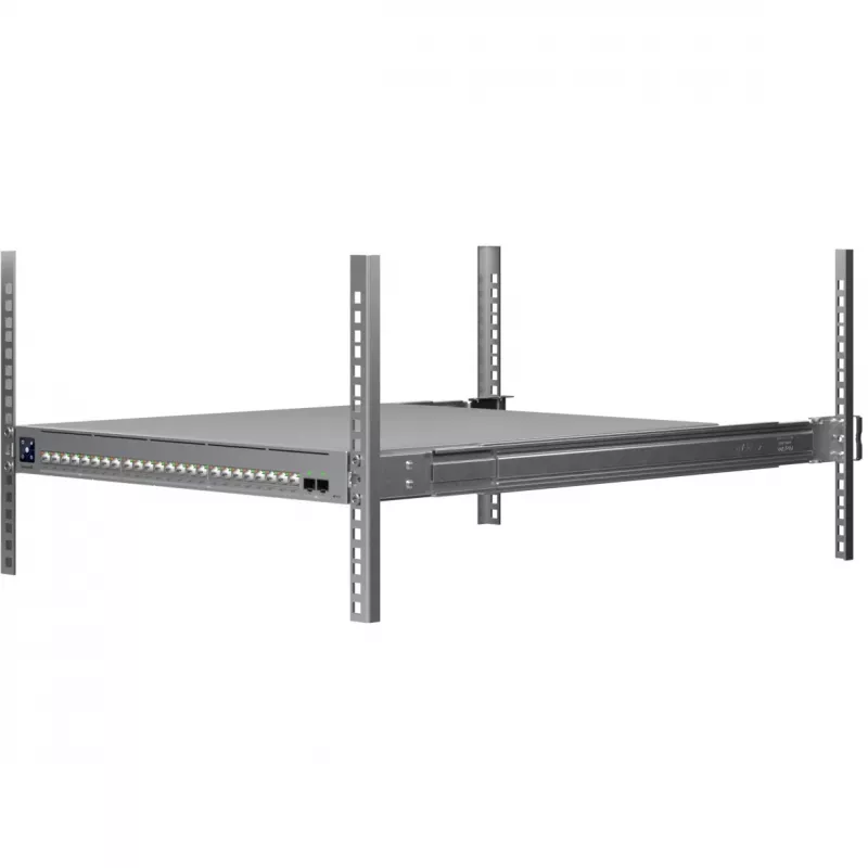Tinklo jungiklis Ubiquiti UniFi ECS-24-POE — valdomas L2/L3, 24× 10G RJ-45, PoE, 1U, pilka