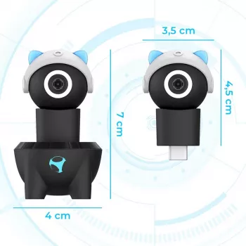 Subsonic Playcam 1080 2in1 HD Mini Camera For Nintendo Switch 2 šviesiai mėlyna